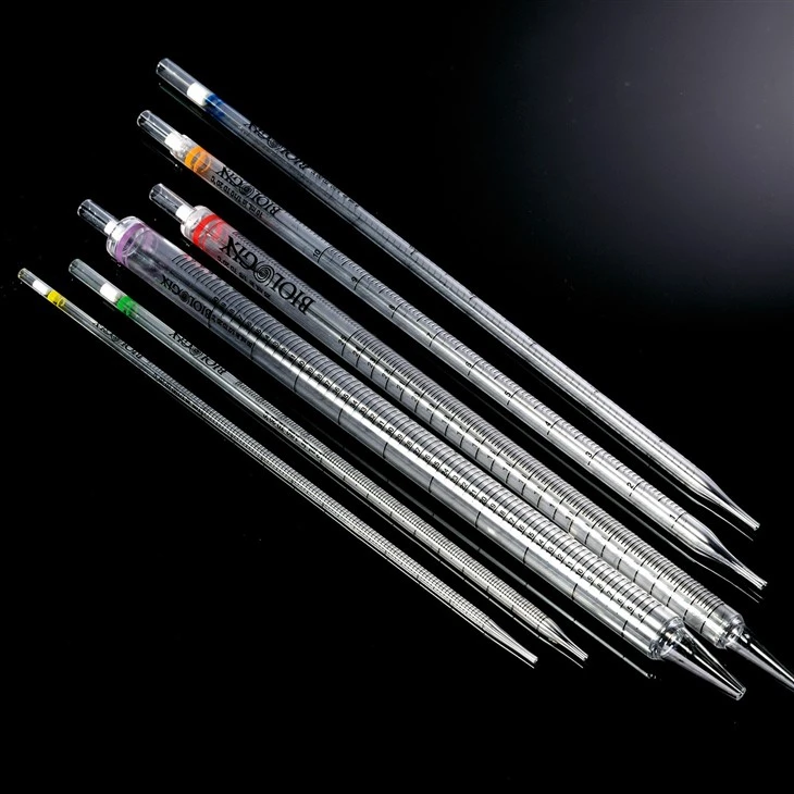 PS ห่อตัวฟรี DNase RNase Pipettes ปราศจากเชื้อปราศจากเชื้อ