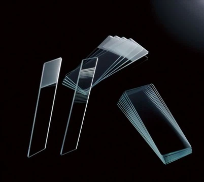 สไลด์กล้องจุลทรรศน์แก้วธรรมดาระดับพรีเมี่ยม