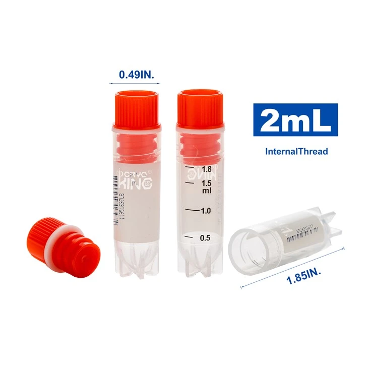 2ml Internal Thread with O-ring Fit for Liquid Nitrogen Storage Cryogenic Vials
